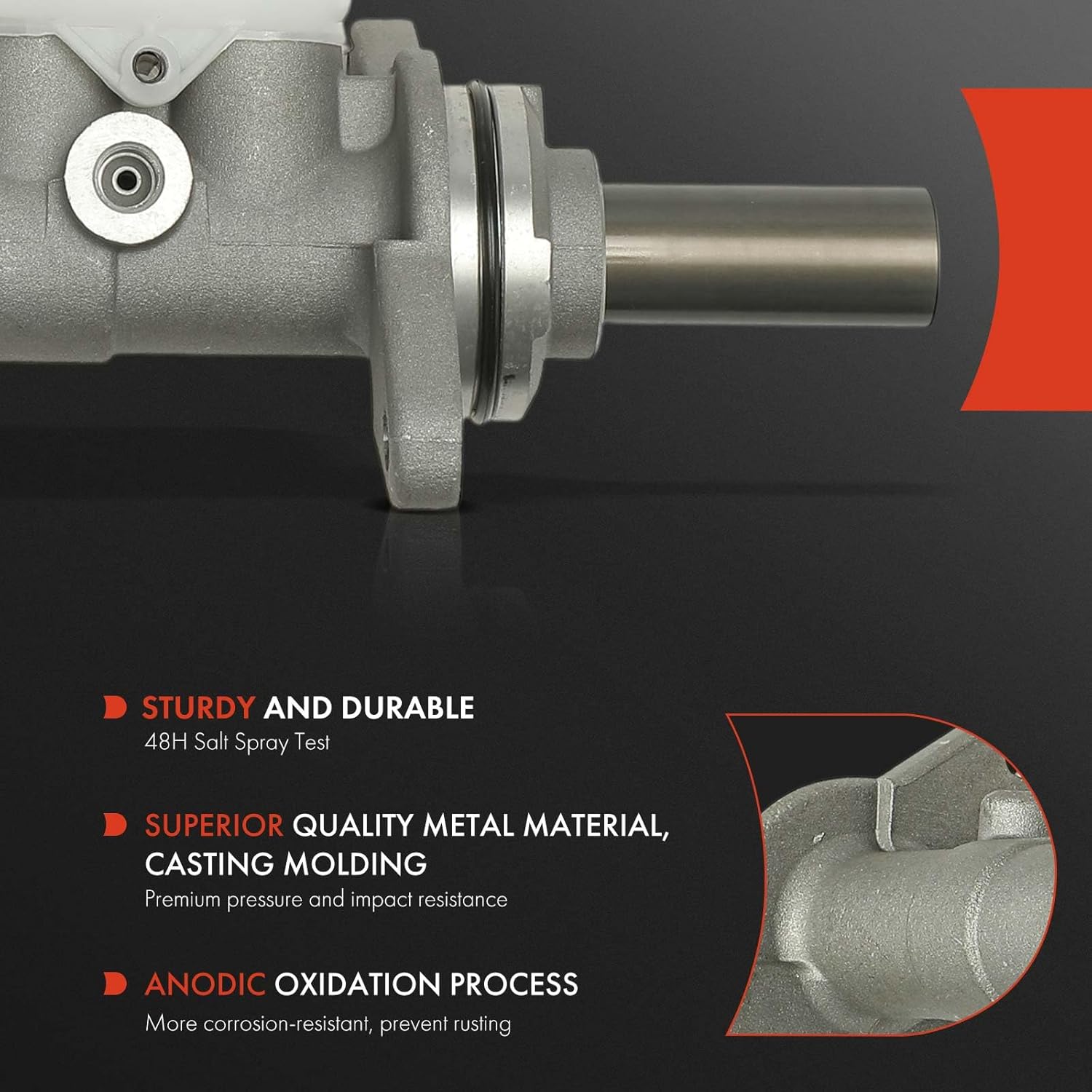 A-Premium Brake Master Cylinder with Reservoir and Sensor Compatible with Toyota Vehicles - Camry 2007-2011 (fits model Built in USA), Avalon 2008-2013