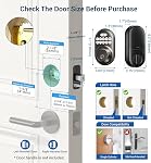 Veise Keyless Entry Door Lock, Electronic Keypad Deadbolt, Keyed Entry, Auto Lock, Anti-Peeking Password, Back Lit & Easy Installation Design, Matte Black