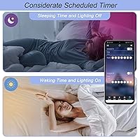 Vista 6 de LED Remote Replacement with Controller, Bluetooth RGB LED Controller Set with APP/Music Sync Only Compatible with 12V 10mm RGB LED Lights Strip