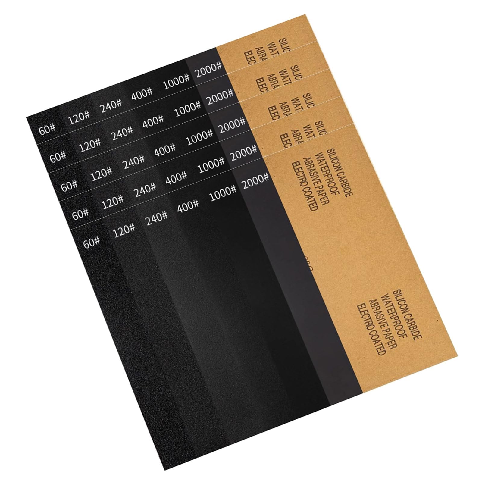 Duty 60-2000 Grit Sanding Paper Sheets for Automotive Jewelry & Finishing Waterproof Abrasive Sanding Sheets