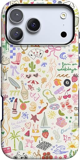 Casely iPhone 17 Pro Case | All The Fun Things | Fun on Weekdays | Bold Protective Design | Compatible with MagSafe