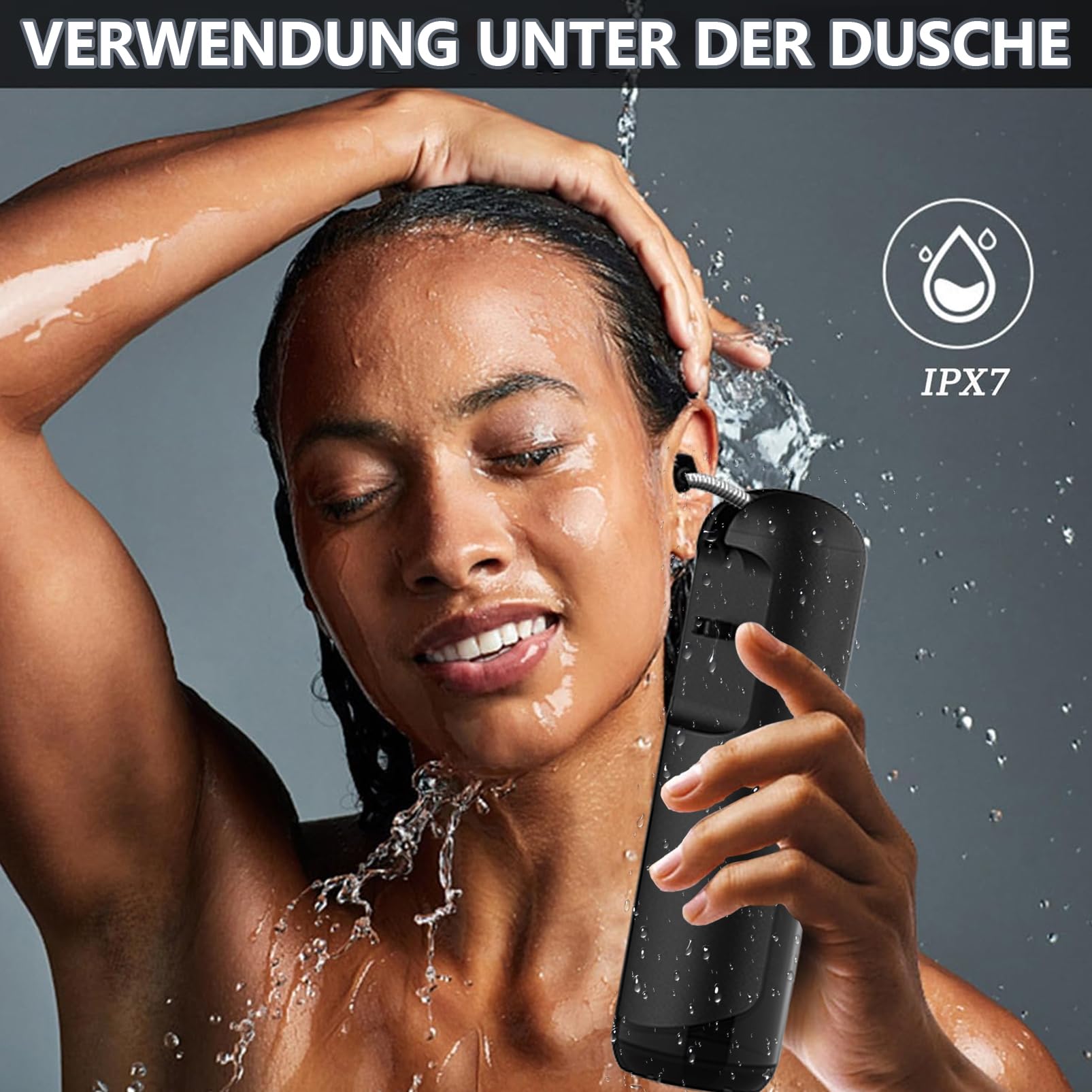 Ohrenschmalz Entferner, Elektrische Ohrenreiniger Massierenden Wasserstrahl Ohrenspülung -6 Ersatzspitzen Wiederaufladbare Wasserfestes Ohrendusche für Erwachsene Kinder Ohrspülgerät