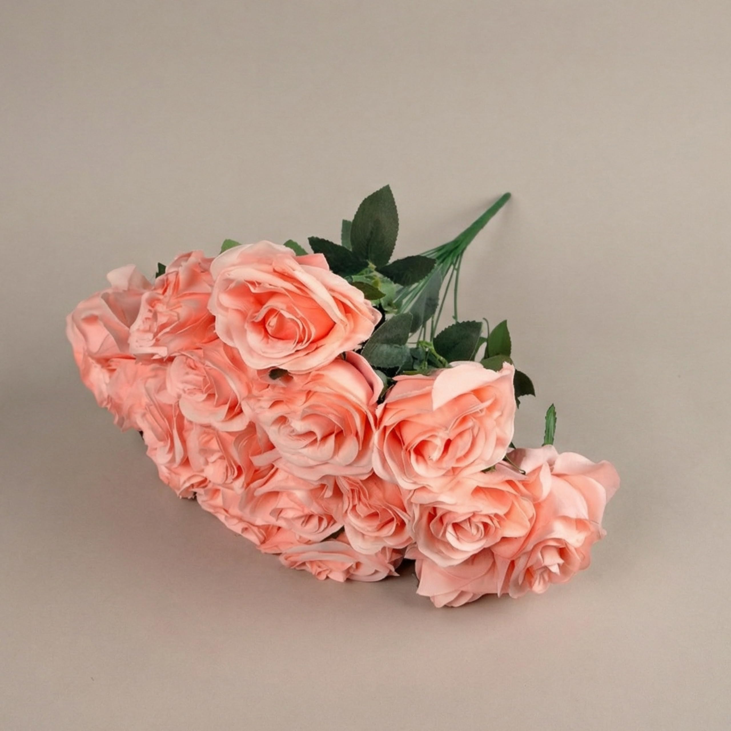 Dekorly Artificial Silk Rose Bouquet - 10 Long Stem Flowers -9 Dekorly Artificial Silk Rose Bouquet - 10 Long Stem Flowers -9