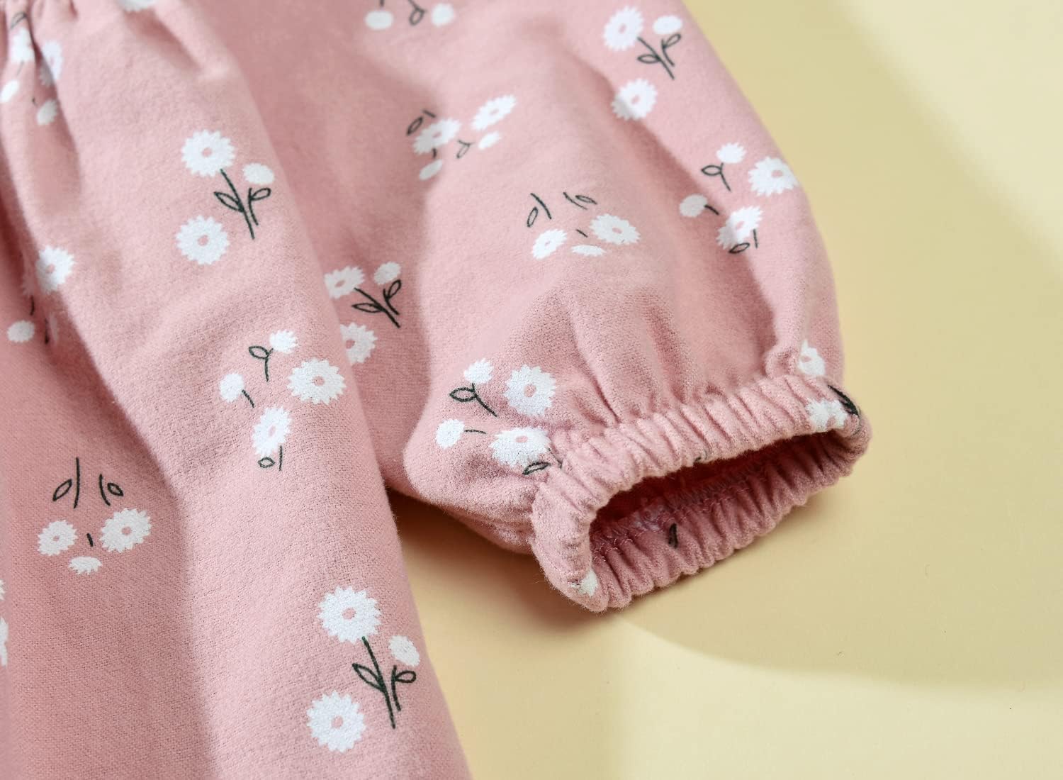 VINUOKER Toddler Girls Cotton Dress Floral Dress for Little Girls midi Dress 2-7years Fall Winter Dress - Image 6