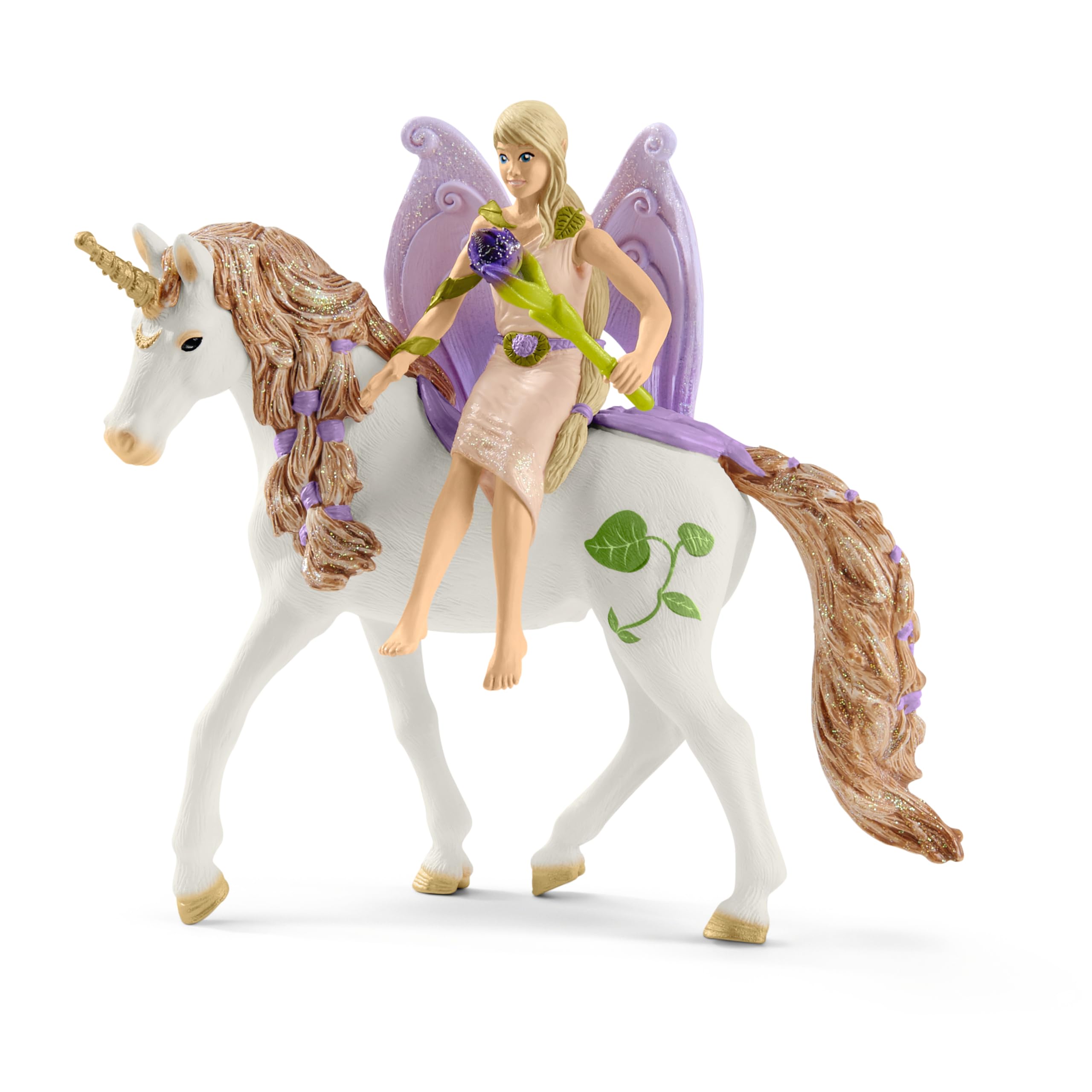 Schleich BAYALA | Glitzerndes Blütenhaus mit Einhörnern, See & Stall 42445 | Set inkl. Elfe, Wolkenhörnchen und Zubehör | tolles Geschenk für Mädchen und Jungen | Spielfigur ab 5 Jahren | 71 Teile