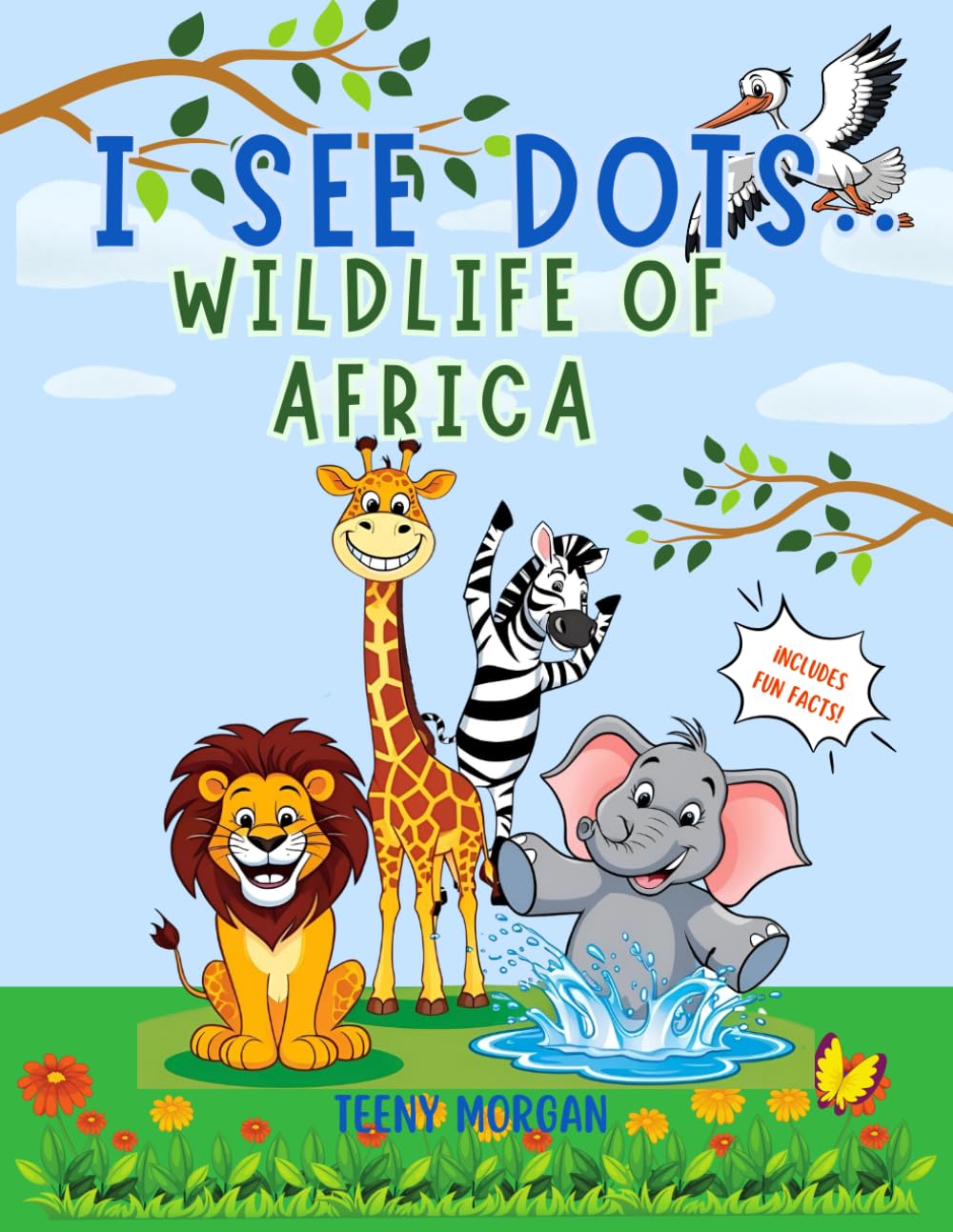 I See Dots: Wildlife of Africa: Dot-to-Dot & Coloring Book For Children Ages 7+ | Fun Educational Animal Activity Book