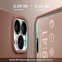 Vista 7 de GONEZ Funda para iPhone 14 Pro, compatible con Magsafe, con protector de pantalla + protector de lente de cámara, forro de microfibra suave