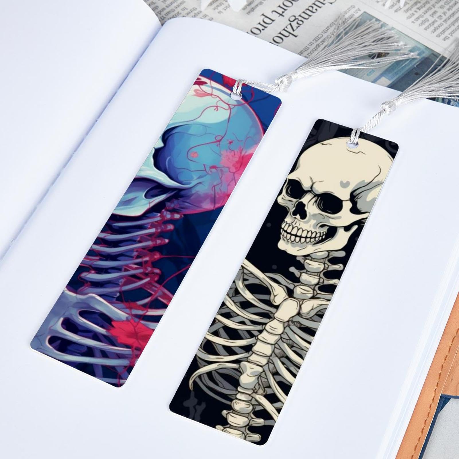 Lot De 3 Marque-pages Magnétiques En Cuir Pour Les Amateurs De Livres Et Les Femmes 3 Couleurs~p170118429