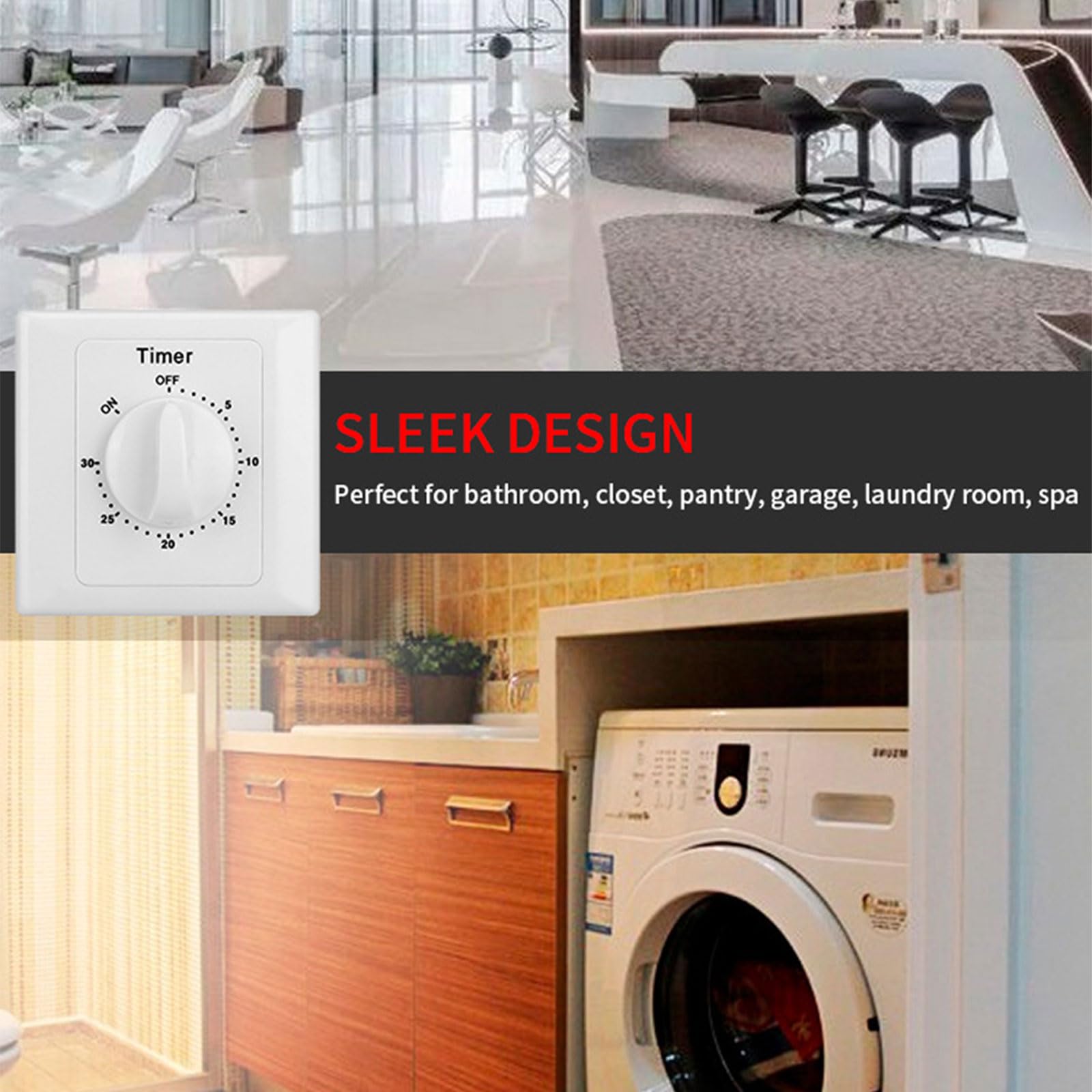 220V Mechanik Timer Schalter - Countdown Steuerung Bis 120 Min