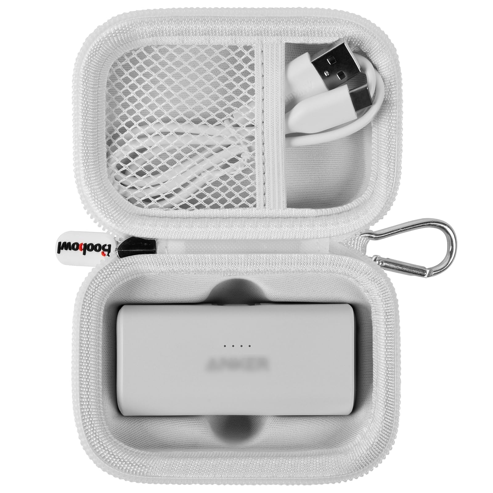 Boobowl Case Compatible with Anker Nano Portable Charger Power Bank 5 000 Mah with Built-in Lightning Connector Charging
