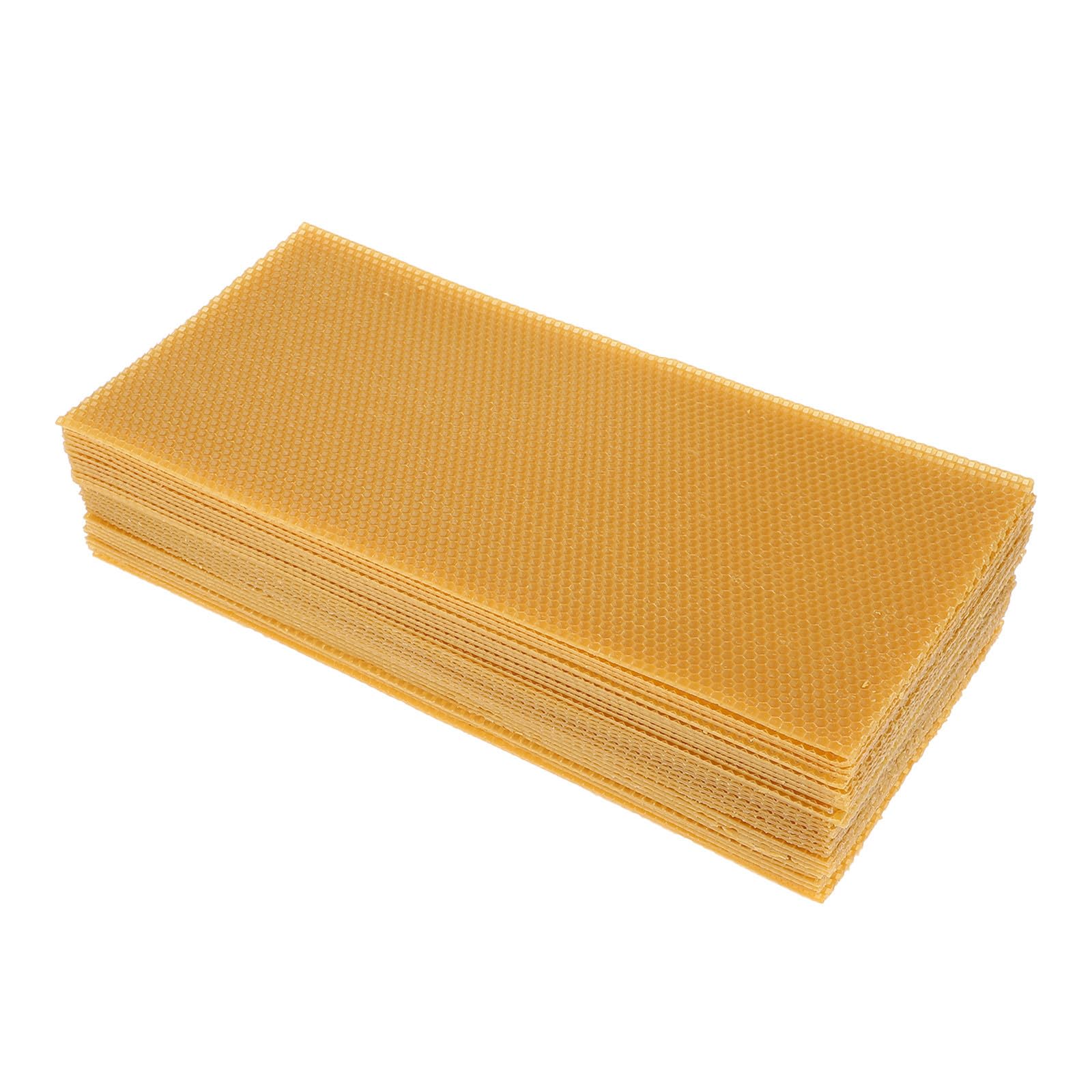 30 Pezzi Fogli Cerei per Alveari, Honeycomb Sheet, Cera D'api Gialla, , per Costruzione del Favo, Apicoltori