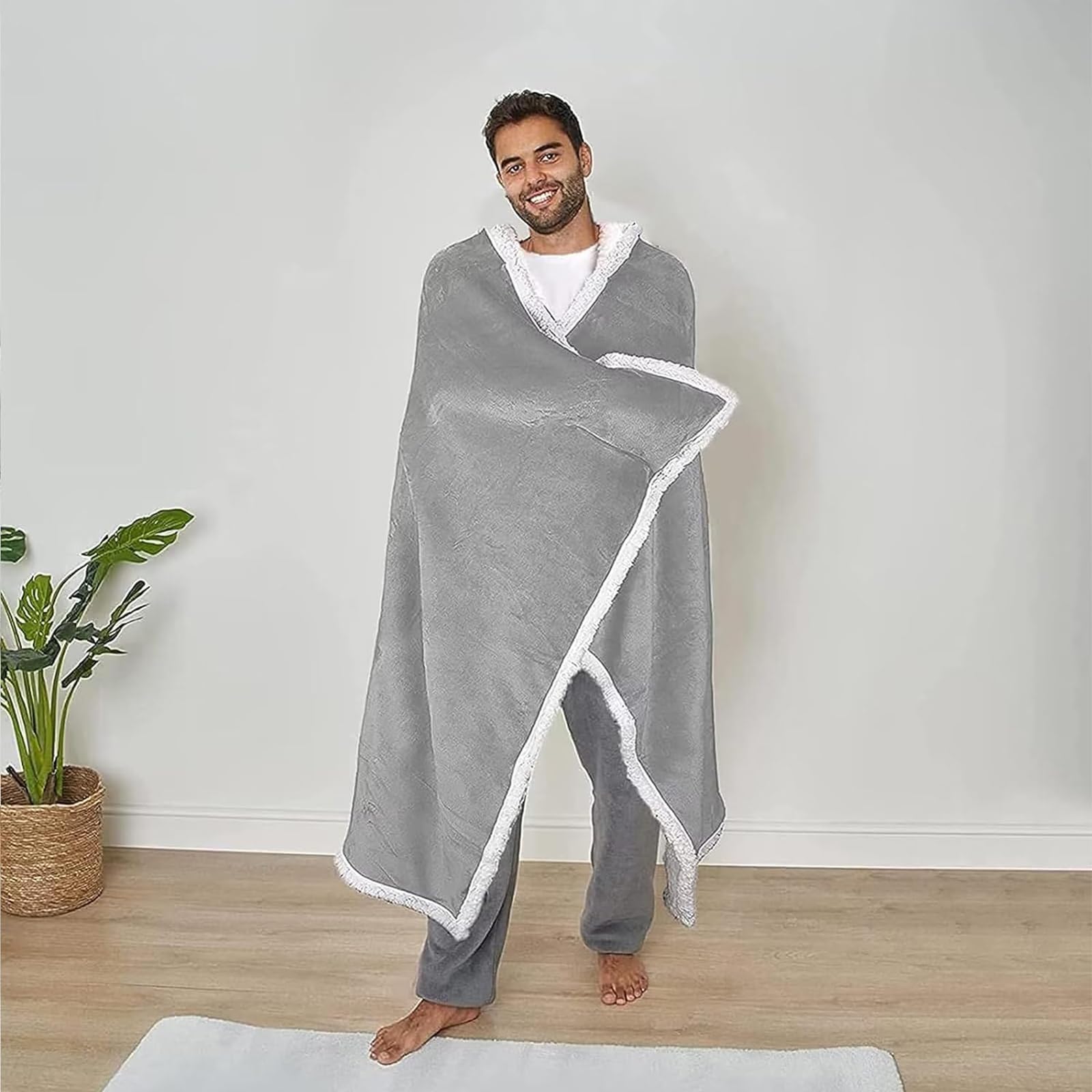 Vatertaggsgeschenke für Papa, Decke mit ärmeln Geburtstagsgeschenk für Papa, Kuscheldecke mit ärmeln Vater Geschenk zum Weihnachten Geburtstag Vatertag, Beste Vater Geschenk von Tochter Sohn