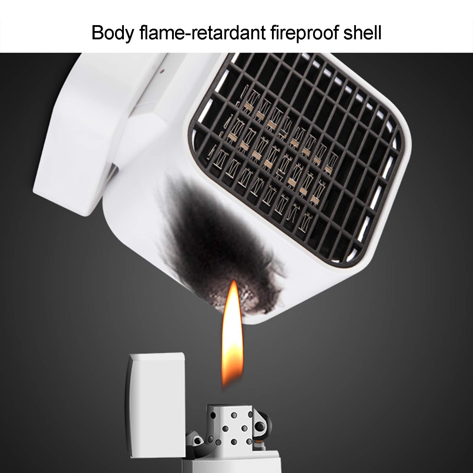 Stufetta, Portatile Elettrico oscillante riscaldatore con Over-Protezione Contro Il Calore e Tip-Over Protection, 3s rapido Riscaldamento, Piccolo e Tranquillo