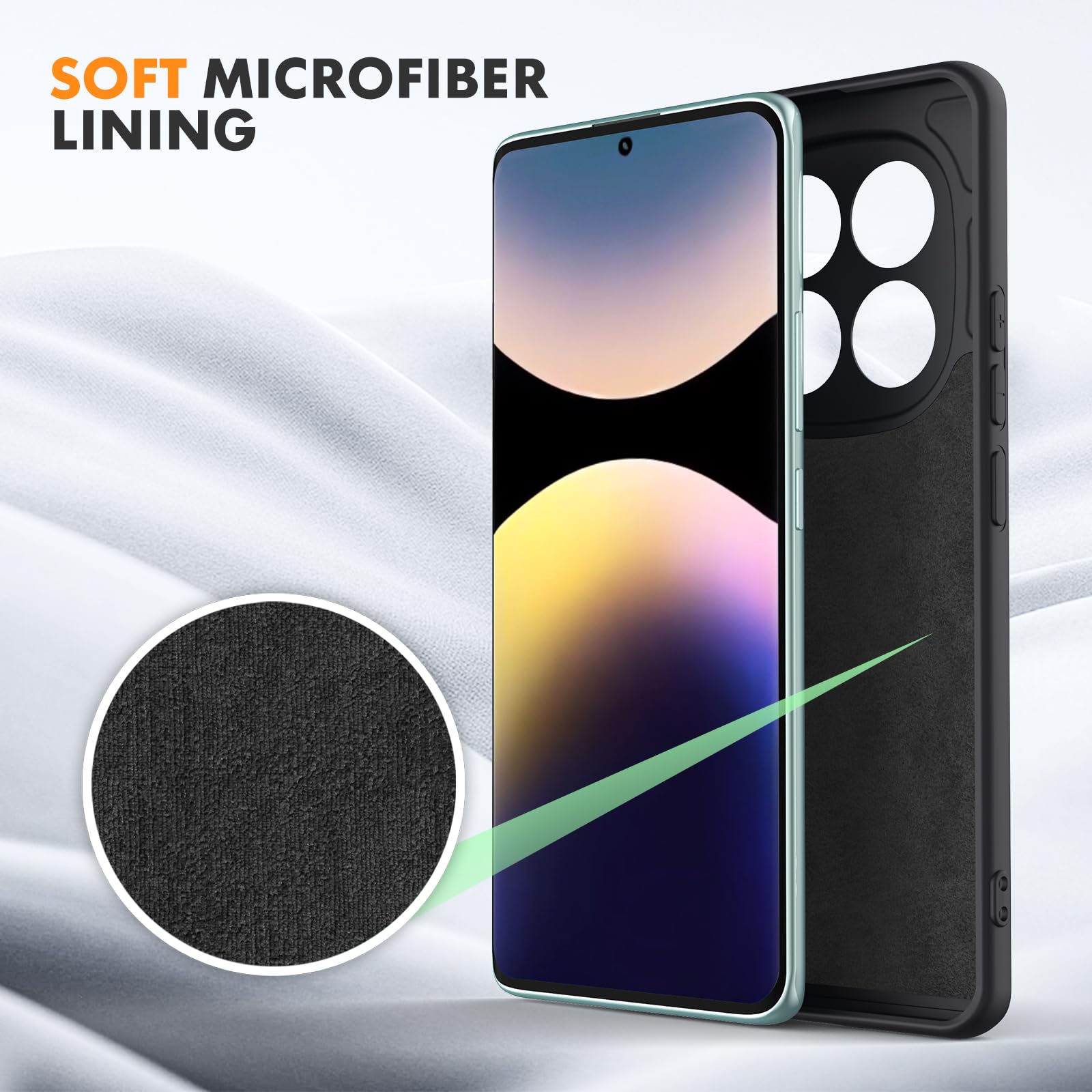 TAUYN Custodia In Silicone Per Xiaomi Redmi Note 12 4G - Ultra Sottile Antiurto Nero