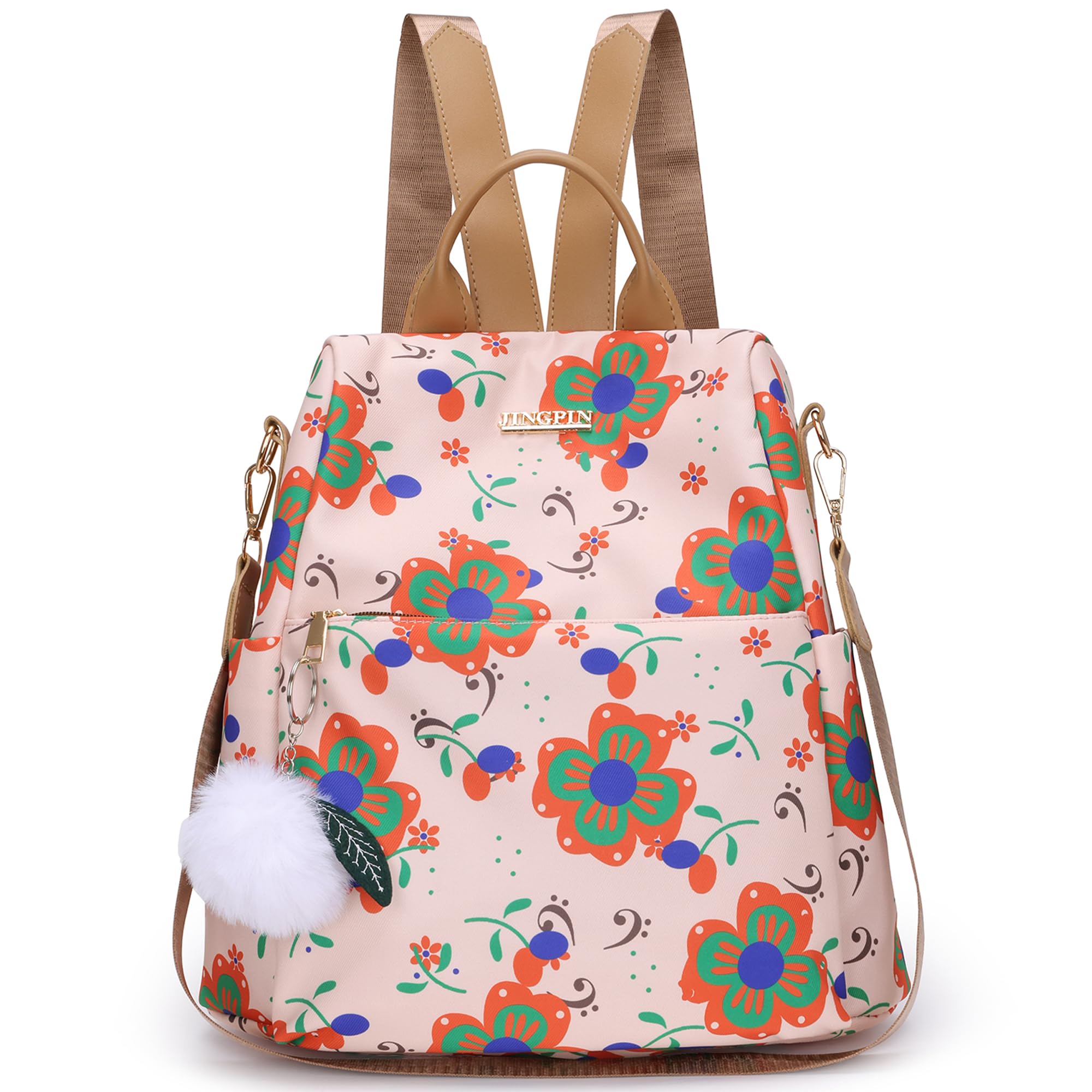 MOCA Fashionable Casual Backpack - Polyester Anti-Theft Bag for Women & Girls | M-Size | Multipurpose Bag for Travel, Casual, College, Office, Work | Gifts for Girls & Women | Sturdy Zip & Side Pocket (B0D9B2441N) Amazon Price History, Amazon Price Tracker