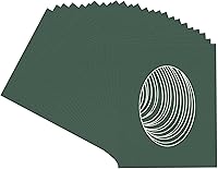 Vista 363 de CountryArtHouse Marco ovalado verde cazador de 5 x 7 pulgadas, sin ácidos, con núcleo blanco, corte biselado para fotos de 4 x 6, se adapta a marcos