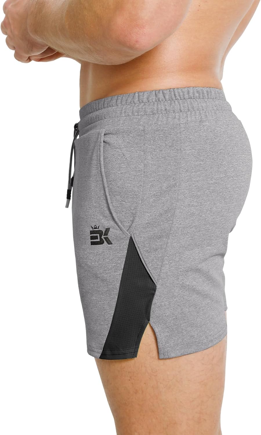BROKIG Men's 4" Fitted Gym Workout Shorts Breathable Quick Dry Lifting Athletic Running Shorts with Pockets Comfy Casual - Image 7