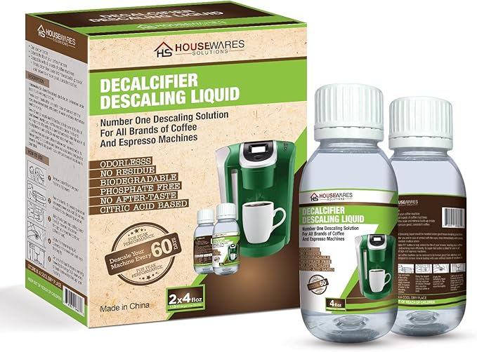 Descaling Solution for All Brands of Coffee and Espresso