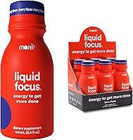 Vista 1 de More Labs Liquid Focus, bebida inteligente nootrópica con potentes antioxidantes y hierbas adaptogénicas para energía y concentración, 150 mg