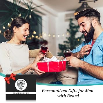 RAFFIN Beard Kit w/Beard Oil, Beard Balm, Beard Brush, Beard Comb, Beard Wash/Shampoo for Men's Self-care, Christmas & Stocking Stuffers for Adult Men, Birthday Gifts for Him Husband Boyfriend Dad