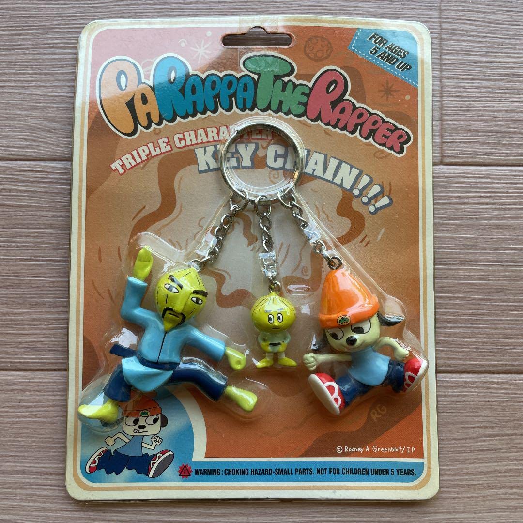 パラッパラッパー　キーチェーンフィギュア Amazon.co.jp: パラッパラッパー 3連キーチェーンパラッパー