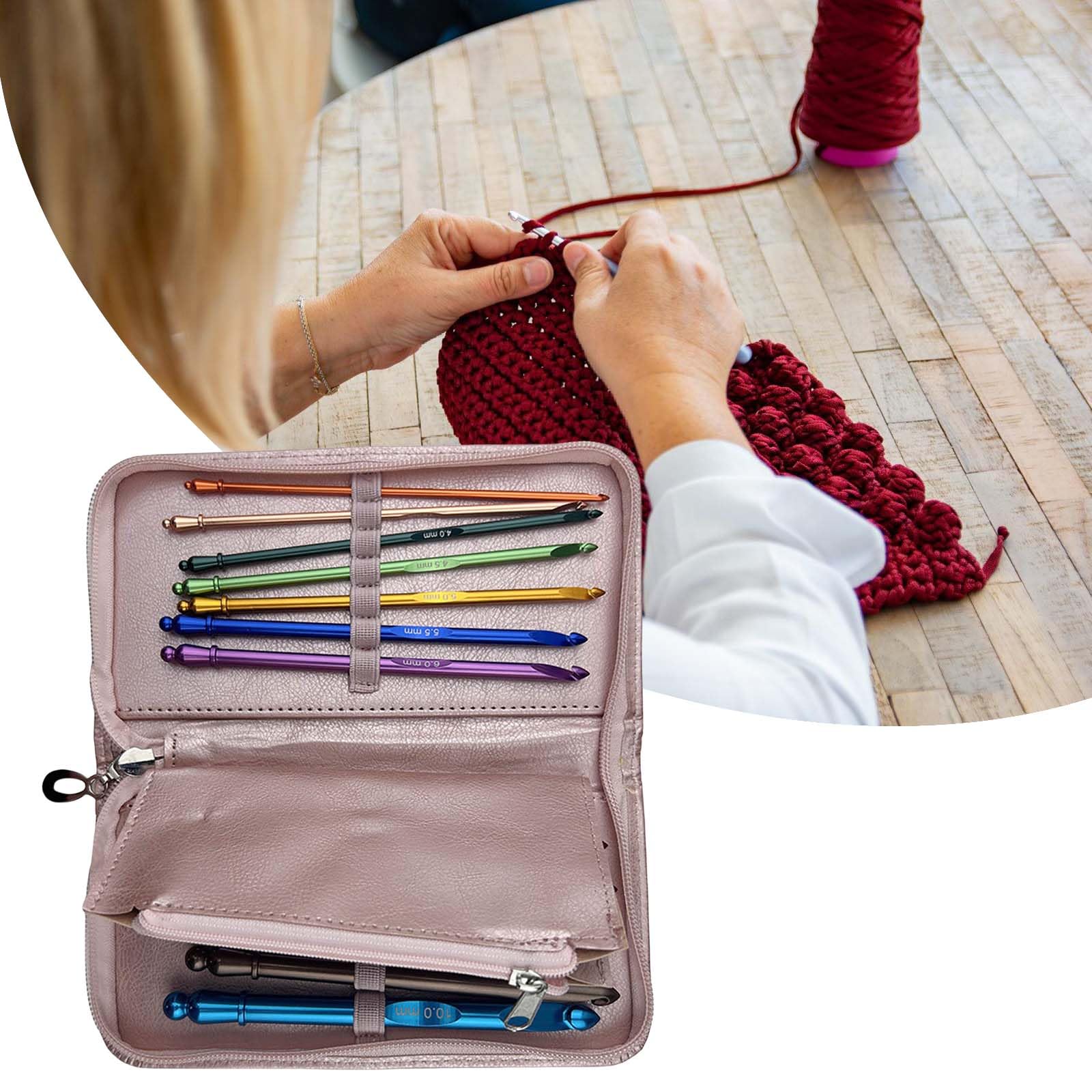 12-teiliges Stricknadel Set, buntes Häkelnadel Set, 3, 0 mm–10, 0 mm, Häkelnadel Häkeln, Stricken und Basteln
