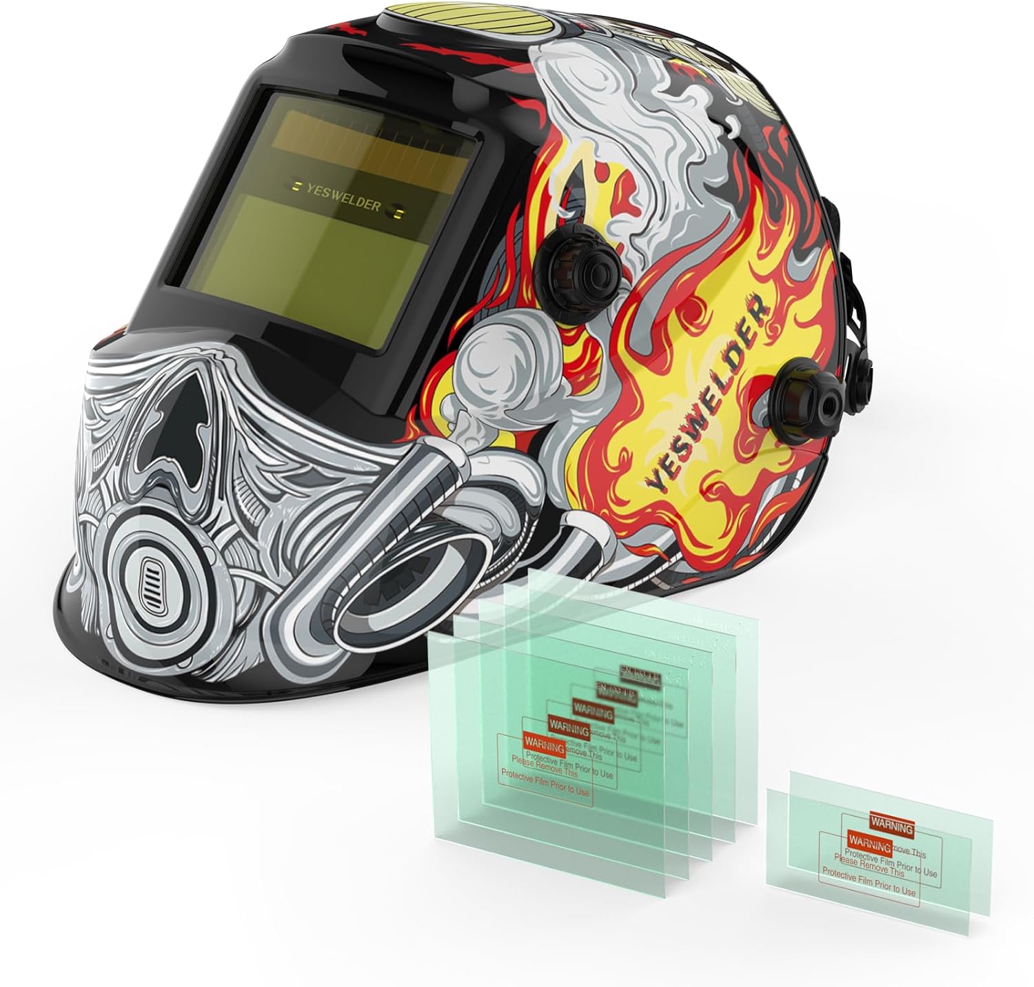 YESWELDER True Color Auto Darkening Welding Helmet & Replacement Lens