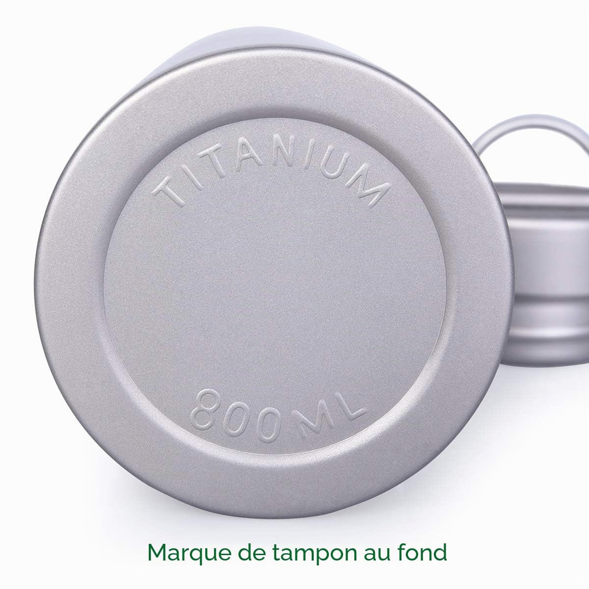 Boundless Voyage Bouteille de Sport en Titane avec Couvercle en Titane 800 ML