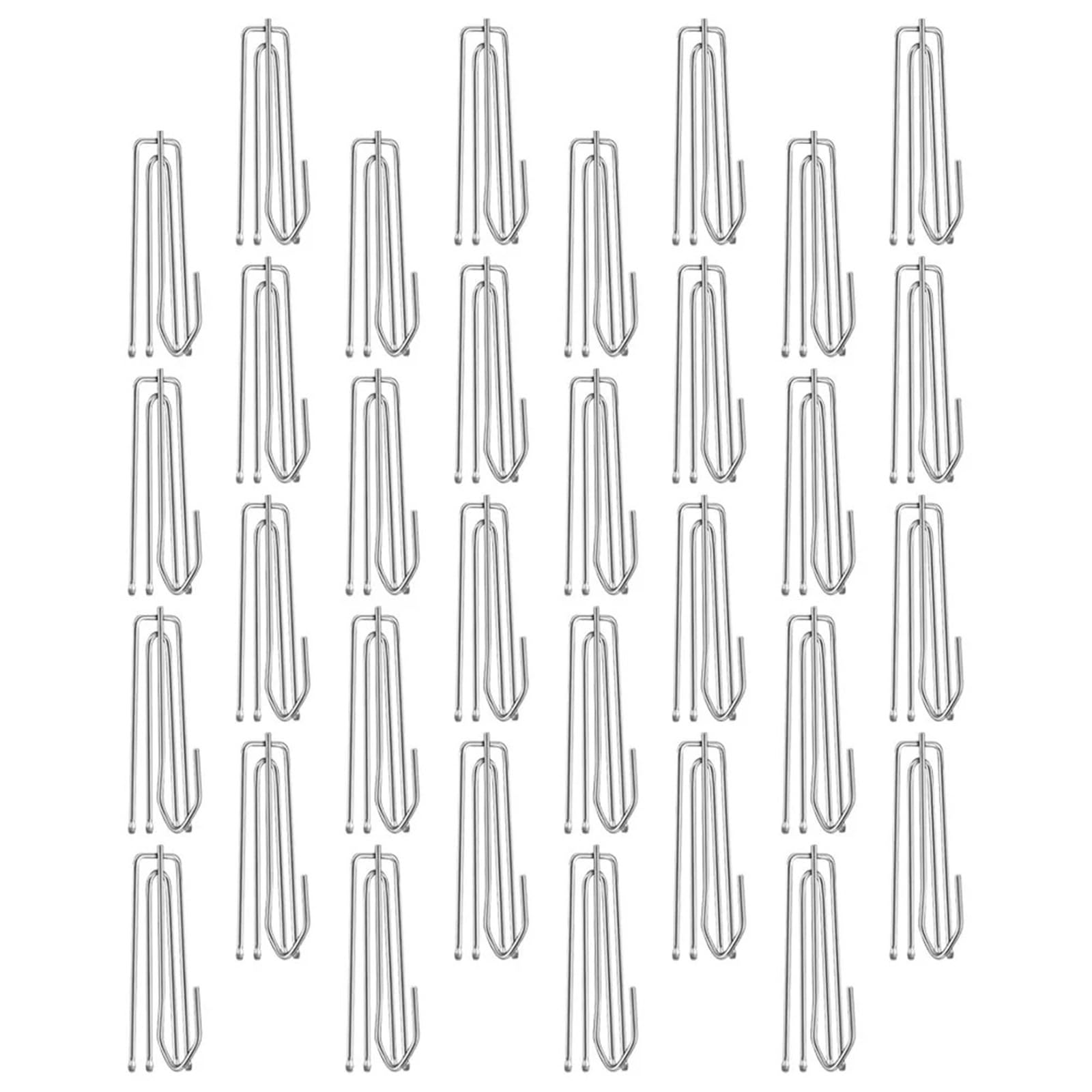 Pinch Pleat Curtain Hooks 100 Pcs Stainless Steel Heavy for Drapes Window Shower Door Replacement All Fabric Weight