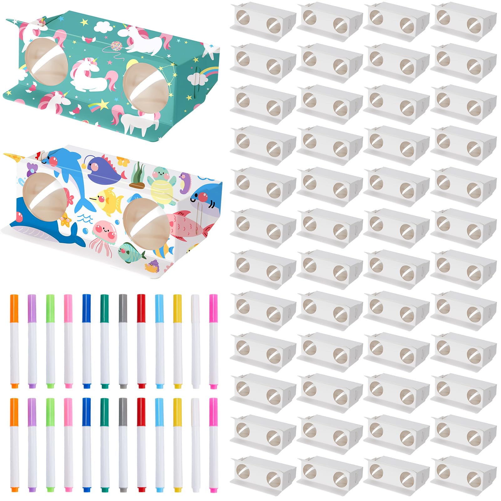 Amazon.com : Shappy 30 Pieces Cardboard Folding Binoculars with ...