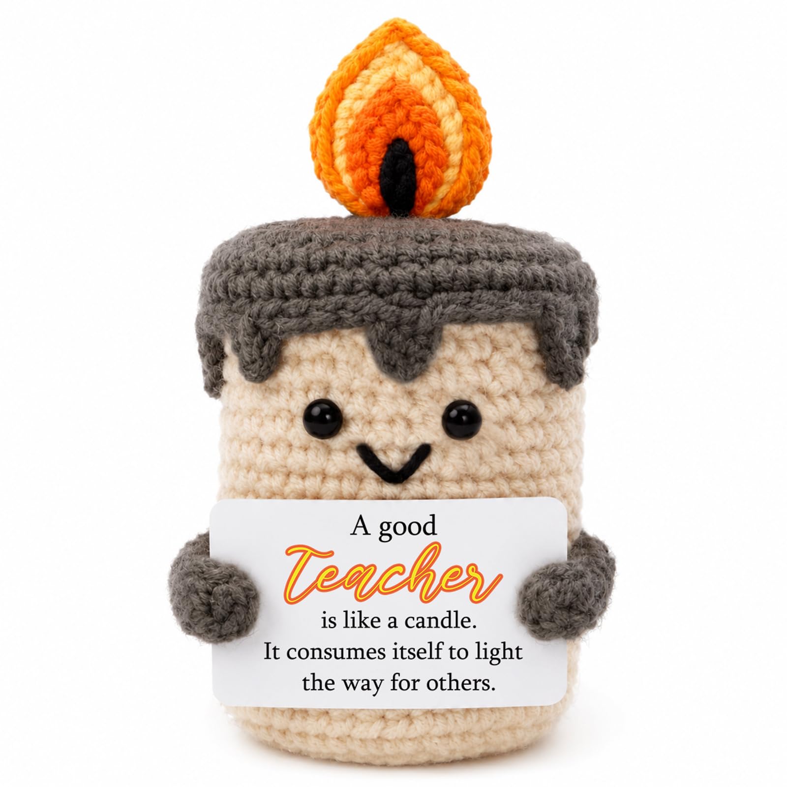 Farbeele Teacher Gifts, Thank You Gifts for Teacher, Positive Handmade Crochet Decor, Emotional Support, End of The Year, Graduation Present for Teachers Women Men