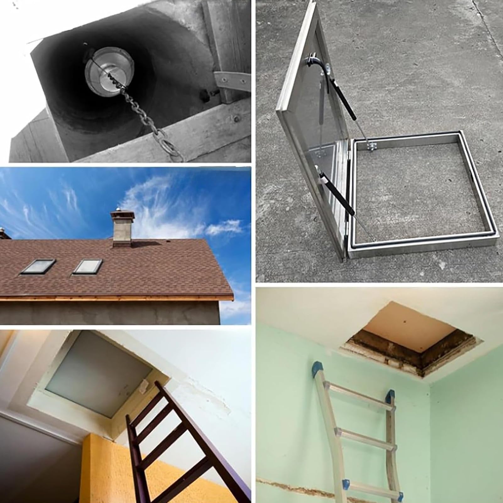 Cubierta de ventilación robusta con resorte de gas para puerta de seguridad de emergencia para tragaluz y sótano, puerta de seguridad de emergencia, tamaño: 80 x 75 cm, solución duradera y segura.