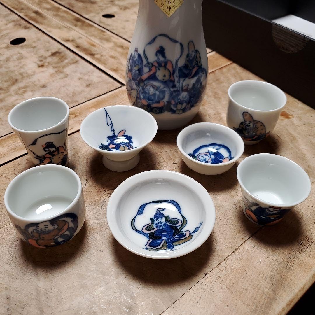 Amazon.co.jp: 七福神 徳利 お猪口 セット : ホーム＆キッチン