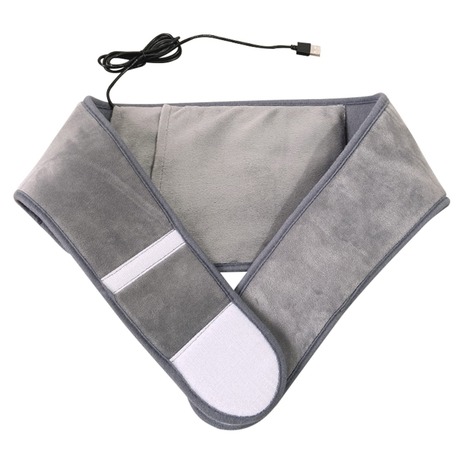 Cinturón de calefacción Almohadillas térmicas ajustables, terapia magnética de calefacción eléctrica USB, para calambres menstruales Alivio del dolor de piernas abdominales lumbares (Color: B)