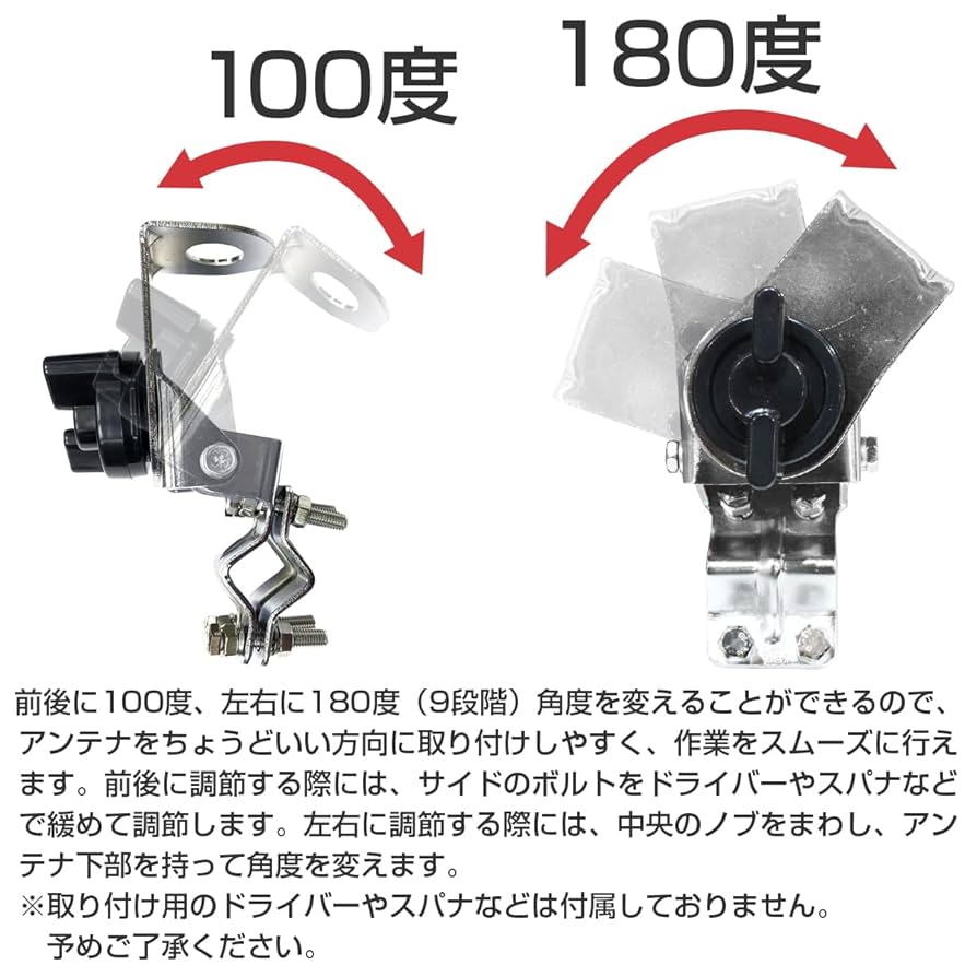 Amazon | アンテナ 基台 固定 マウント パイプ ルーフレール