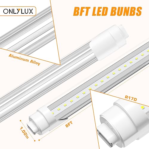 Miniatura 3 de Tubo de luz LED R17D de 8 pies, bombillas LED F96t12 HO de 8 pies, luz LED de tienda de 96 pulgadas y 8 pies para reemplazar las bombillas