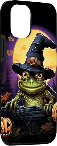 Miniatura 6 de Funda para disfraz de Halloween con sombrero de bruja de rana para iPhone 11