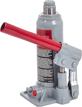 Pro-Lift B-004D Grey Hydraulic Bottle Jack for Truck - 4 Ton Capacity