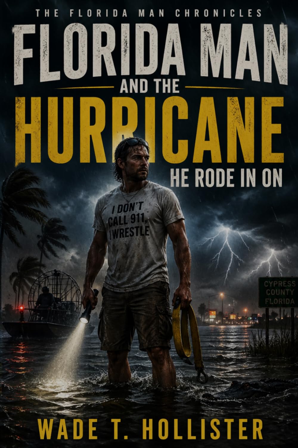 Florida Man and the Hurricane He Rode in On: Southern storm thriller packed with danger, wit, buried corruption, and the kind of legend a town builds ... the truth about the man at the center of it.
