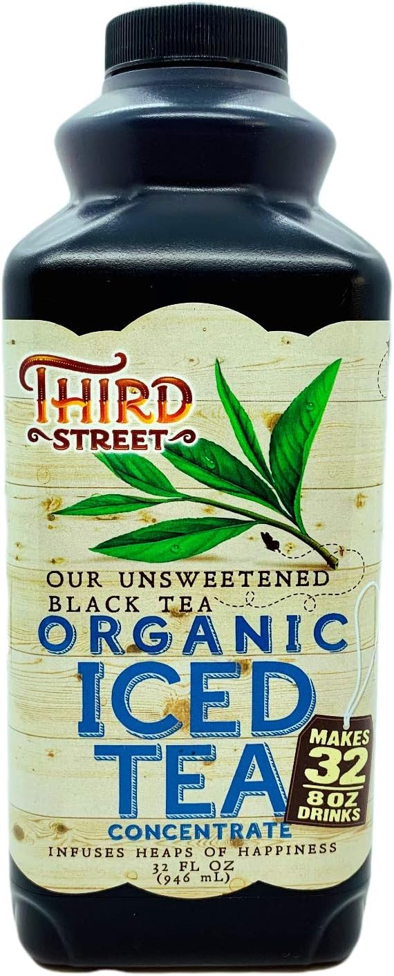 Third Street Chai Unsweetened Black Tea, 32-Ounce (Pack of 6)