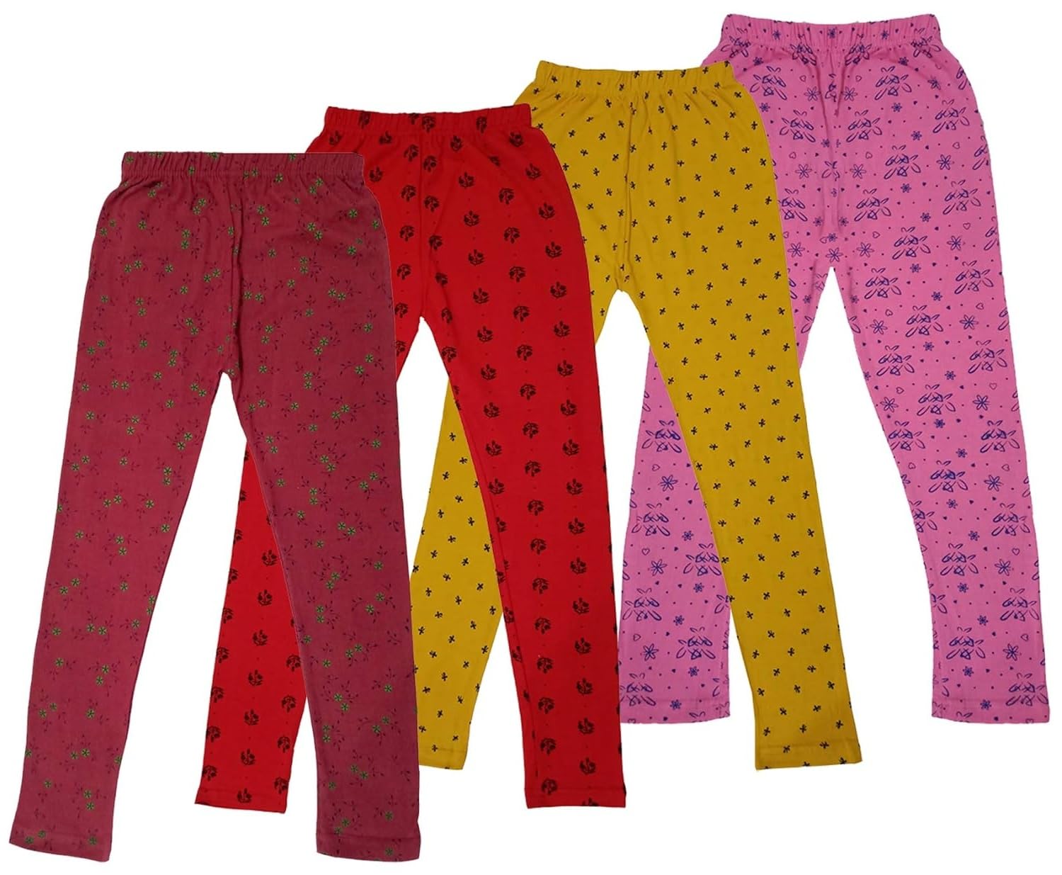 Women Printed Pajama Pack of 4 Lounge Wear Lower Bottom Wear Hosiery Casual Track Pant Night Lounge Lingerie Wear Bottom Pants Multi Prints Color May Vary Pyjama-image-44