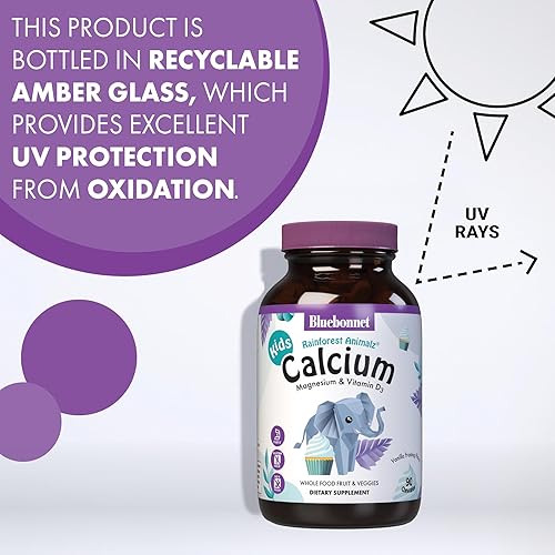 Miniatura 6 de Super Earth Rainforest Animalz calcio magnesio y vitamina D3 sabor vainilla natural 90 masticables 743715001961 1 1