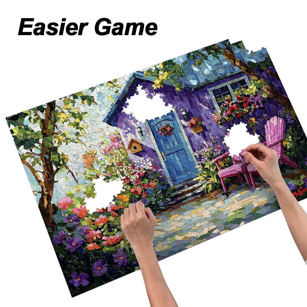 Puzzle 1000 Pièces Adultes, Puzzle Jardin Impossibles pour Adultes -4620