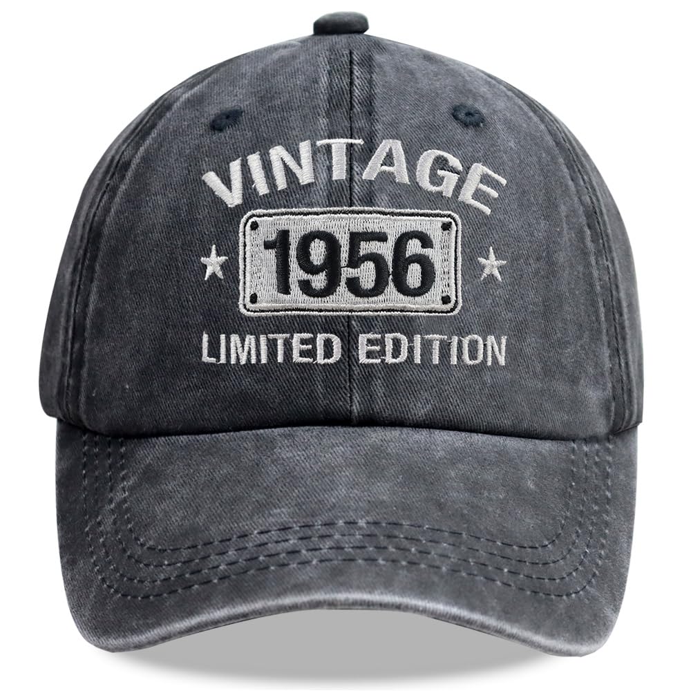 Vintage 1925-2005 Limited Edition Hats for Men Women, Personalized 21th-101th Birthday Gifts Retirement