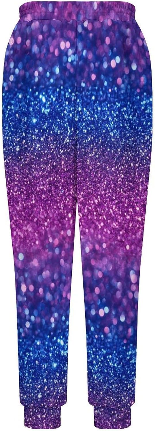 Diamond Purple Men's Pants Athletic Workout Sweatpants Jogger Casual Pant for Sports Home