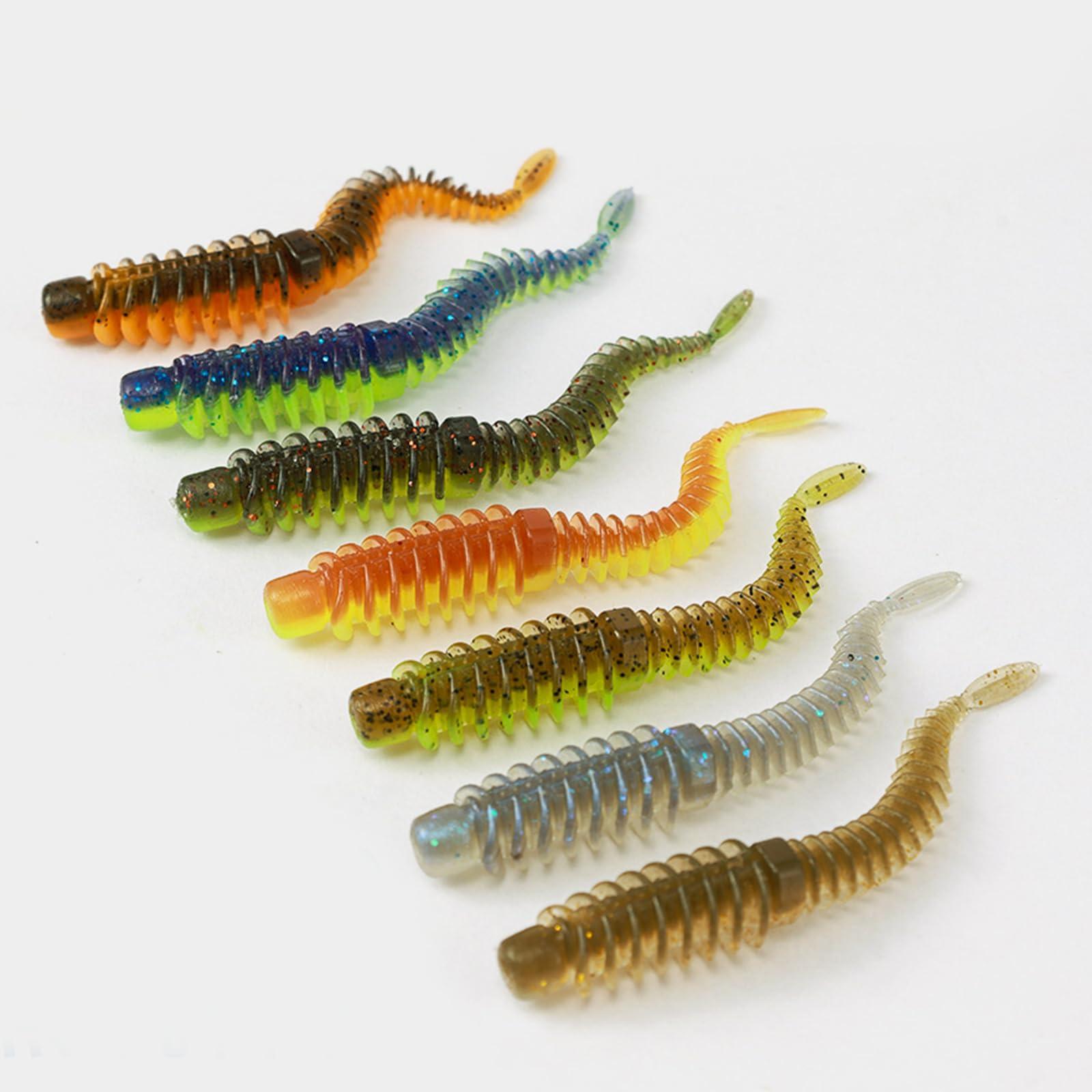 CHENZILIN 10pcs Soft Lures Artificial Baits Wobblers 8.5/7.5/6.5cm Floating Fishing Lures for Trout Fishing Swimbait