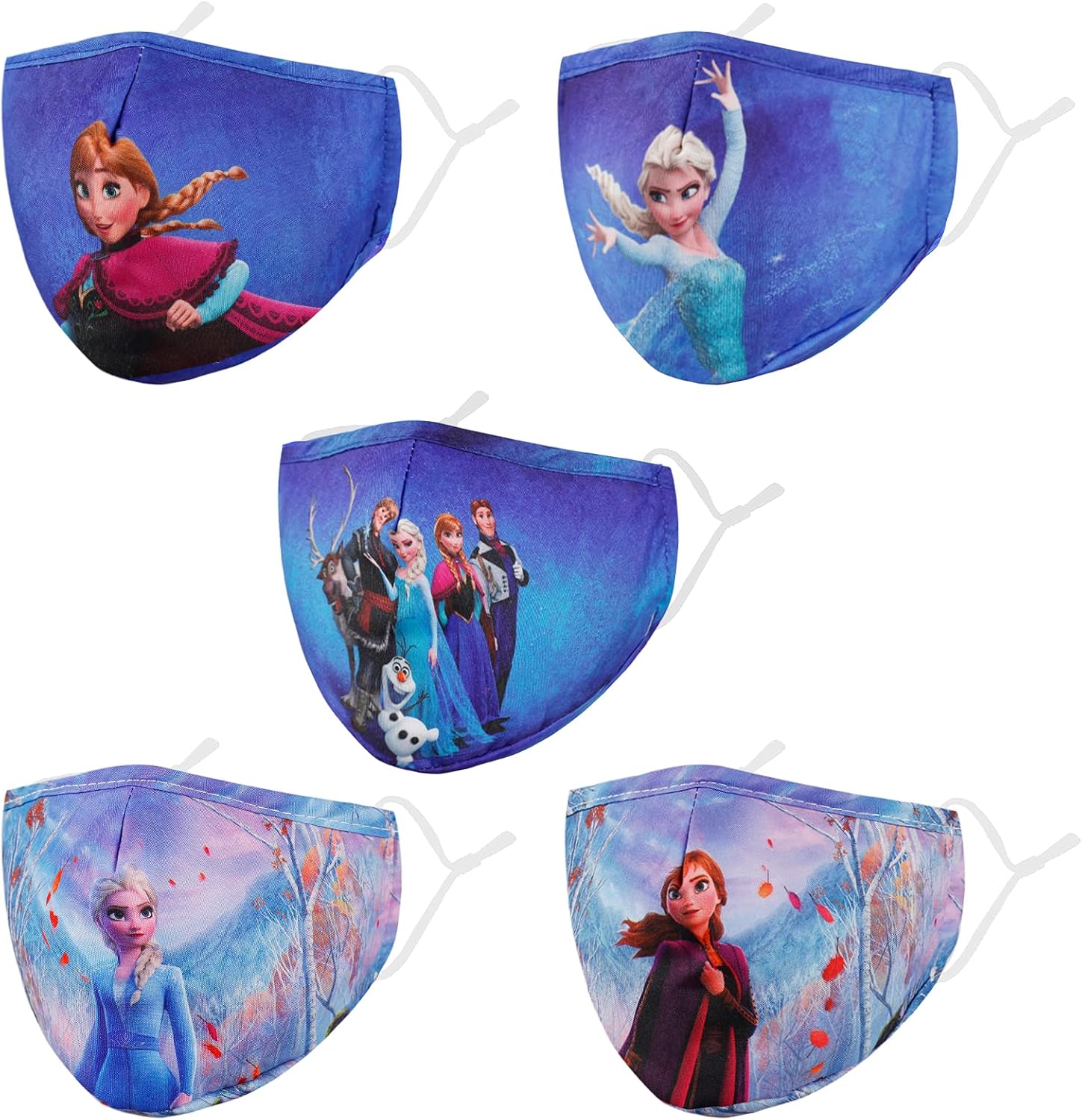 Washable Reusable Kids Face Mask, Cloth Cotton Cute Designer Breathable Facemask mascarillas niños, Design Fashion Fabric Covering with Adjustable Ear Loops for Girl Boy Children Gift
