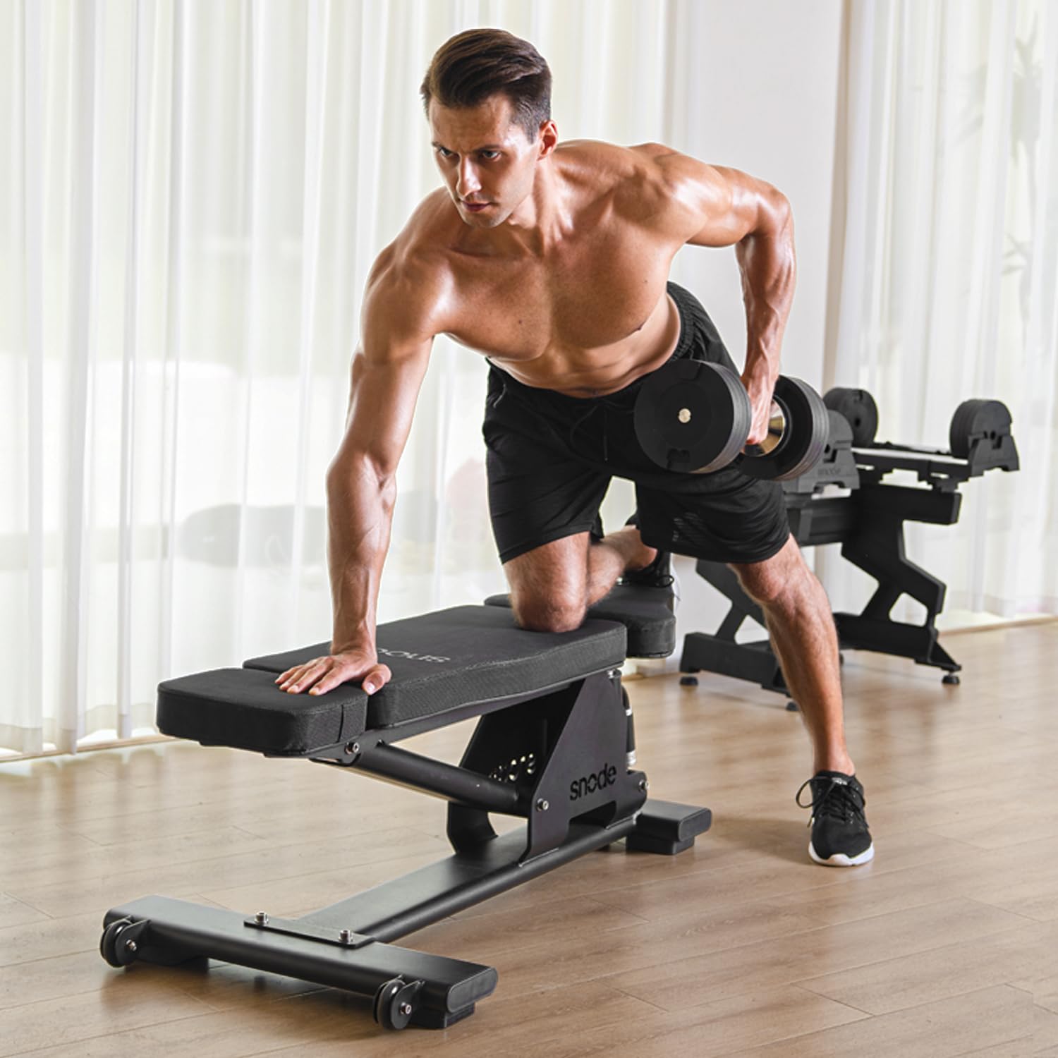AD80 Drop-proof Cast Iron Adjustable Dumbbells 80LBs | Knurled Chrome Handle,Fast Adjust,Compact Design,Durable Cast Iron Plates and Cradle,Heavy Weights Dumbbells Set for Home Gym