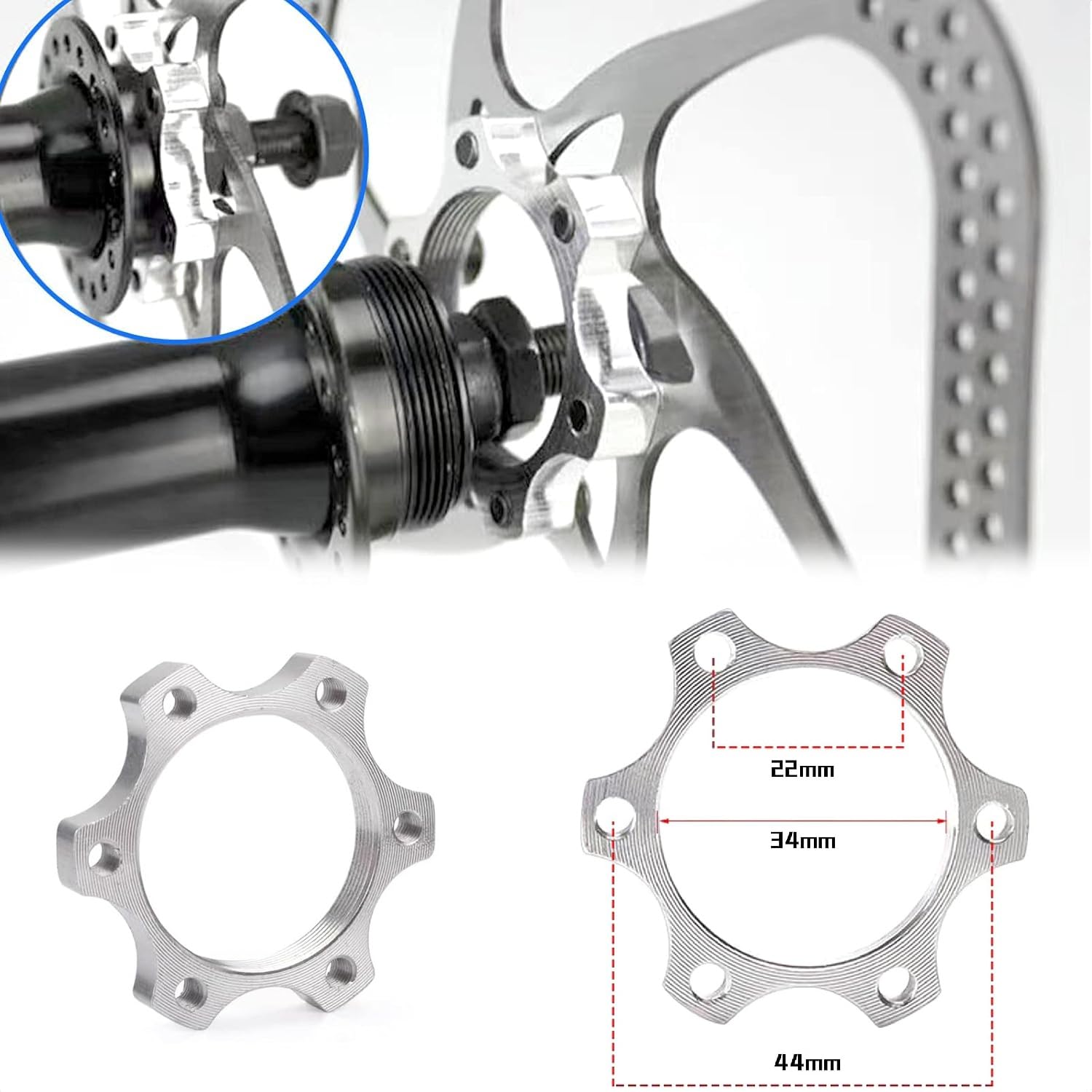 Hydraulisches Scheibenbremsen-Set mit 160-mm-Rotoren, für Mountainbike, E-Bike, Fatbike, Rennrad (rechte Vorderbremse und linke Hinterradbremse) (Schwarz 2)