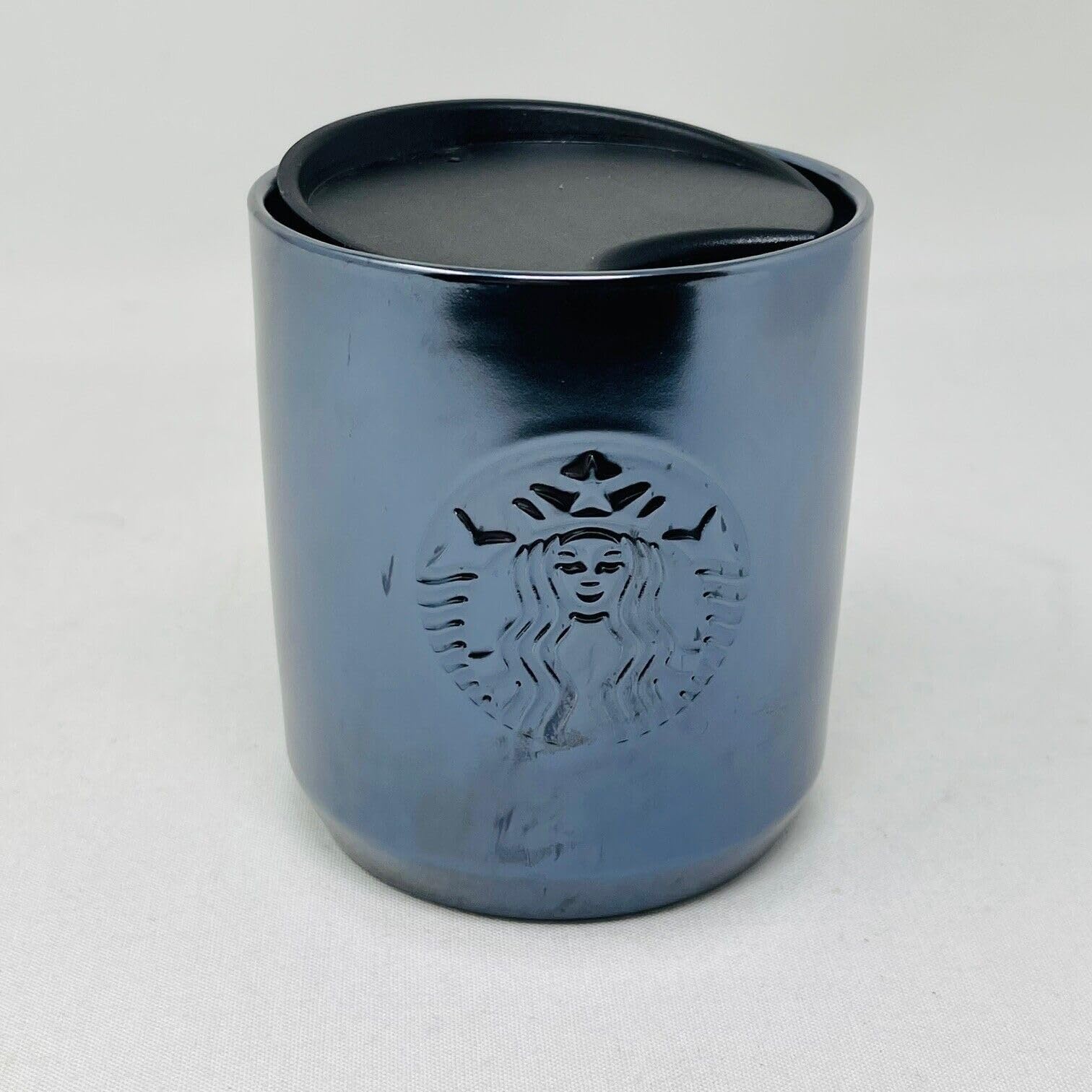 Amazon.com | Starbucks Ceramic Pewter Double-Wall Tumbler, 8oz: Tumblers &  Water Glasses